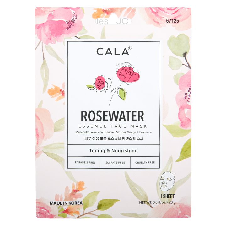 CALA Rosewater Essence Face Mask 1ct