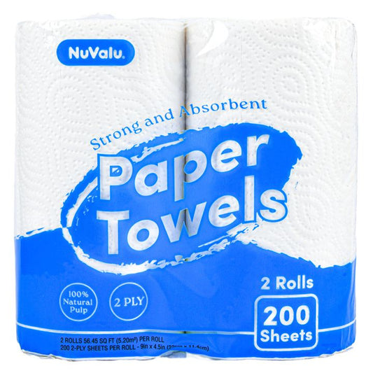 NuValu 2-Ply Strong & Absorbent Paper Towels 2-Rolls