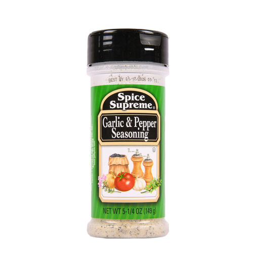 Spice Supreme Garlic & Pepper Seasoning 5.25oz