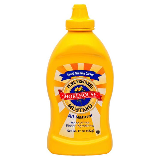 MoreHouse Pure Prepared Yellow Mustard 17oz