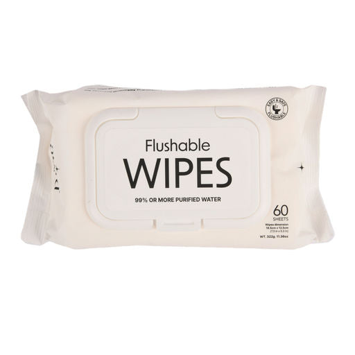 Flushable Wipes 60ct