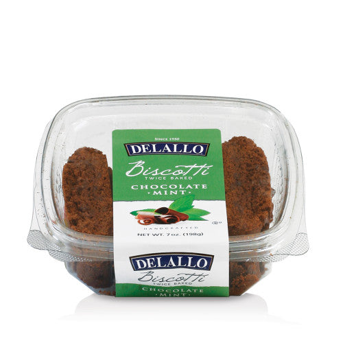 Delallo Chocolate Mint Biscotti 7oz