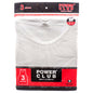 Power Club A-Shirt White Medium 3pk
