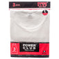 Power Club A-Shirt White Large 3pk