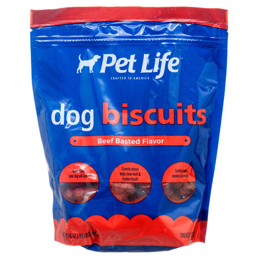 Pet Life Dog Biscuit Beef Basted