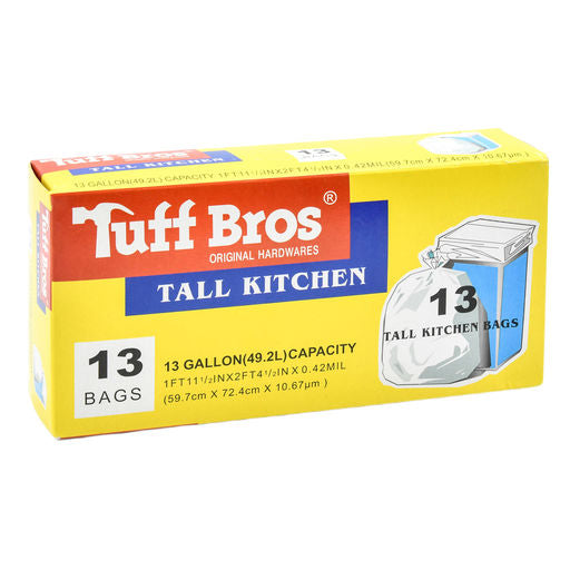 Tuff Bros Trash Bags 13 Gallon 13ct