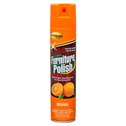 Exfresh Furniture Polish Orange Scent 10oz
