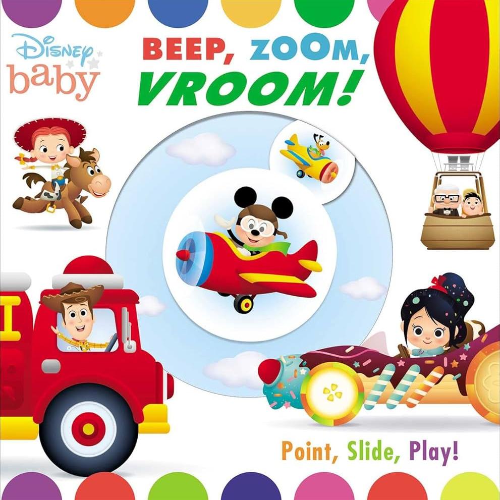 Disney Board Book Baby Beep, Zoom, Vroom! 10pg