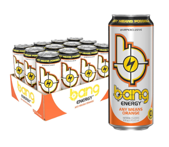 Bang Energy Drink Any Means Orange 16oz 12-Pack
