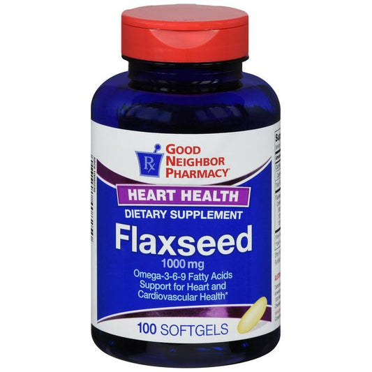 GNP Flaxseed 1000mg Softgels 100ct