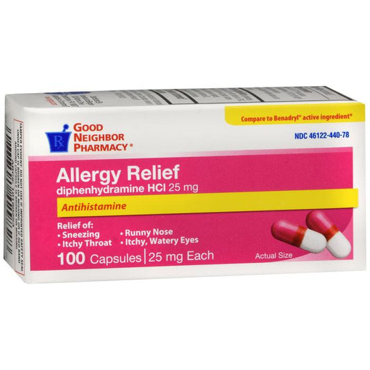 GNP Allergy Relief 25mg 100ct