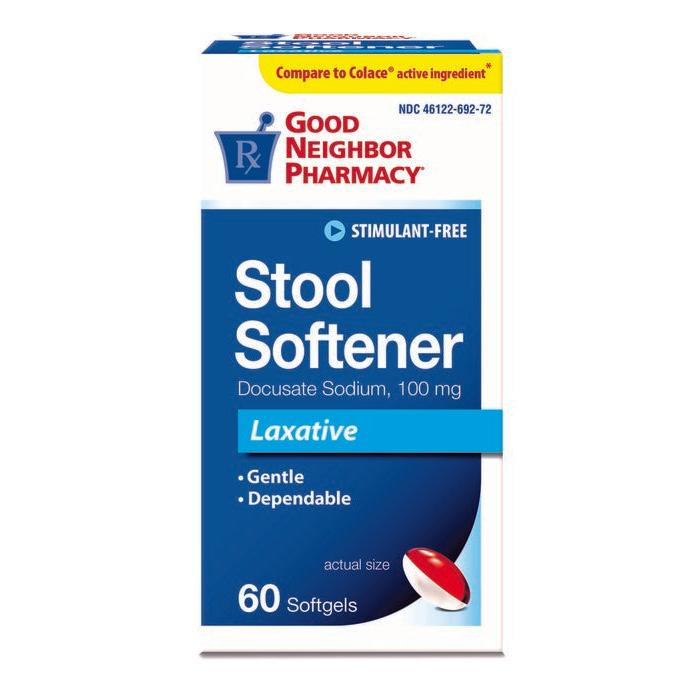 GNP Stool Softener Laxative Softgels 60ct