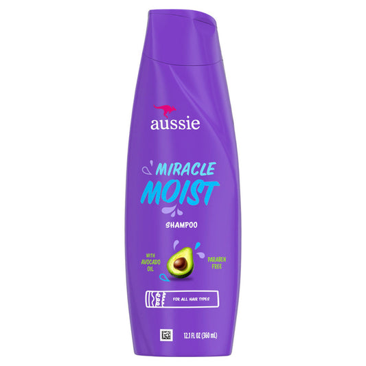 Aussie Miracle Moist Shampoo W/ Avocado Oil 12.1oz