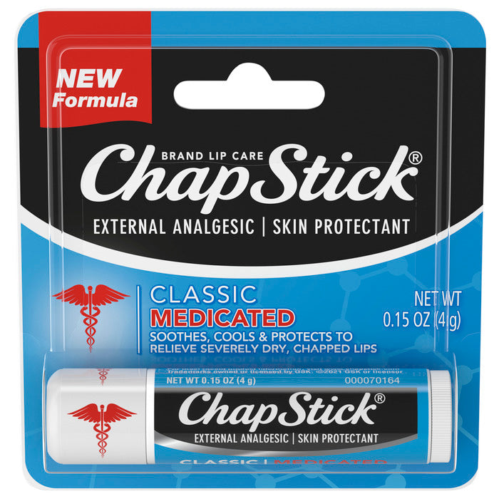 ChapStick Lip Care Skin Protectant Classic Medicated 0.15oz