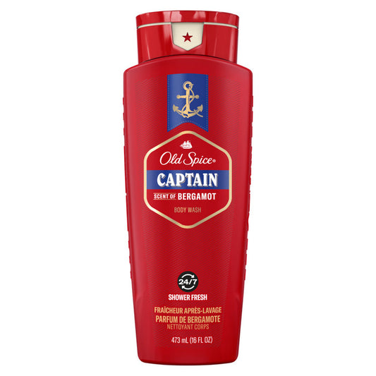 Old Spice Captain Bergamot Body Wash 16oz