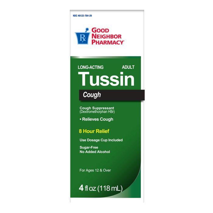 GNP Tussin Long Acting Sugar Free Cough Syrup 4oz