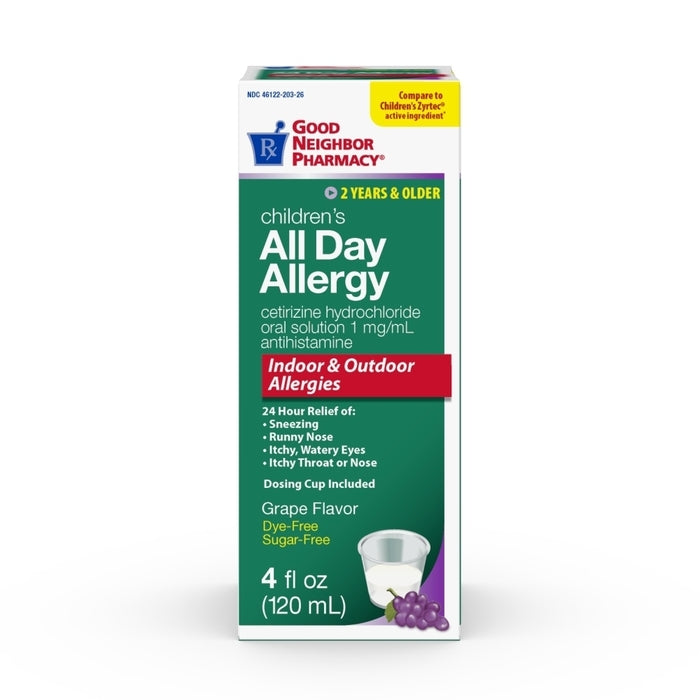 Children's All Day Allergy Medication Grape Liquid 4oz