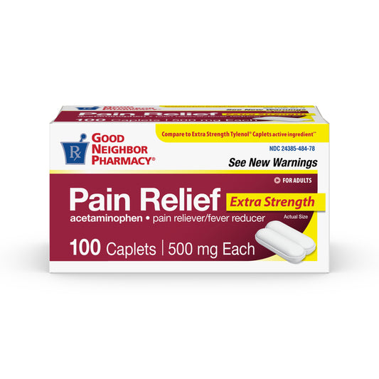 GNP Pain Relief Acetaminophen 500mg Caplets 100ct