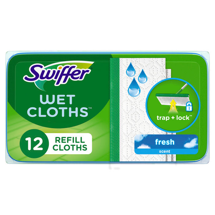 Swiffer Wet Mopping Cloth Fresh Pad - 12ct