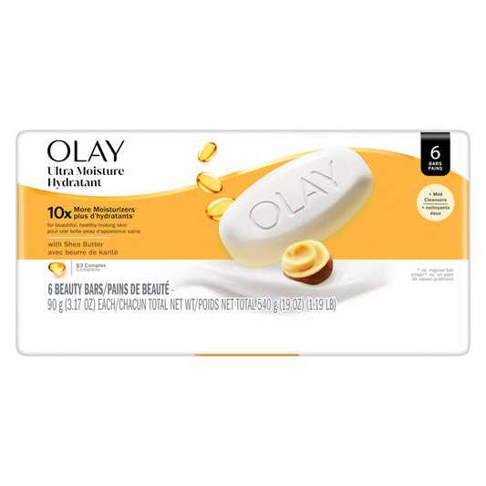 Olay Ultra Moisture Hydrating Shea Butter Bar 6ct