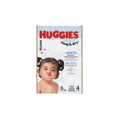 Huggies Snug & Dry Baby Diapers Size 4 150ct