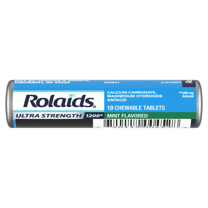 Rolaids Ultra Strength Mint Chewable Tablets 10ct