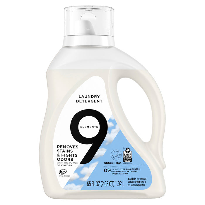 9 Elements Liquid Laundry Detergent - 65oz