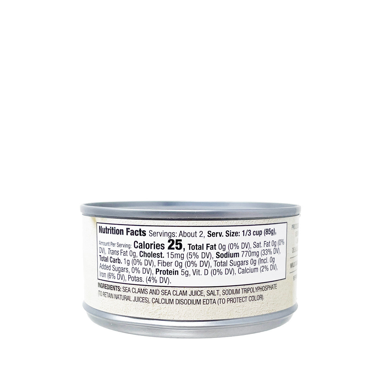 Delallo Chopped Sea Clams 6.5oz