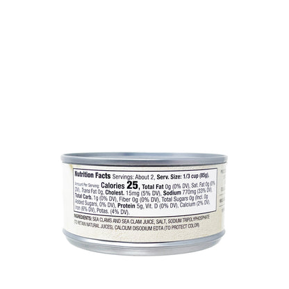 Delallo Chopped Sea Clams 6.5oz