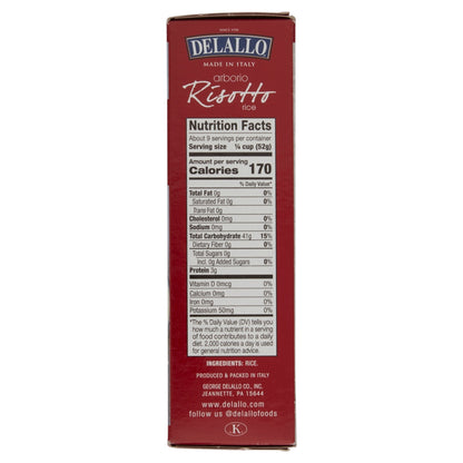 Delallo Risotto Arborio Rice 17.6oz