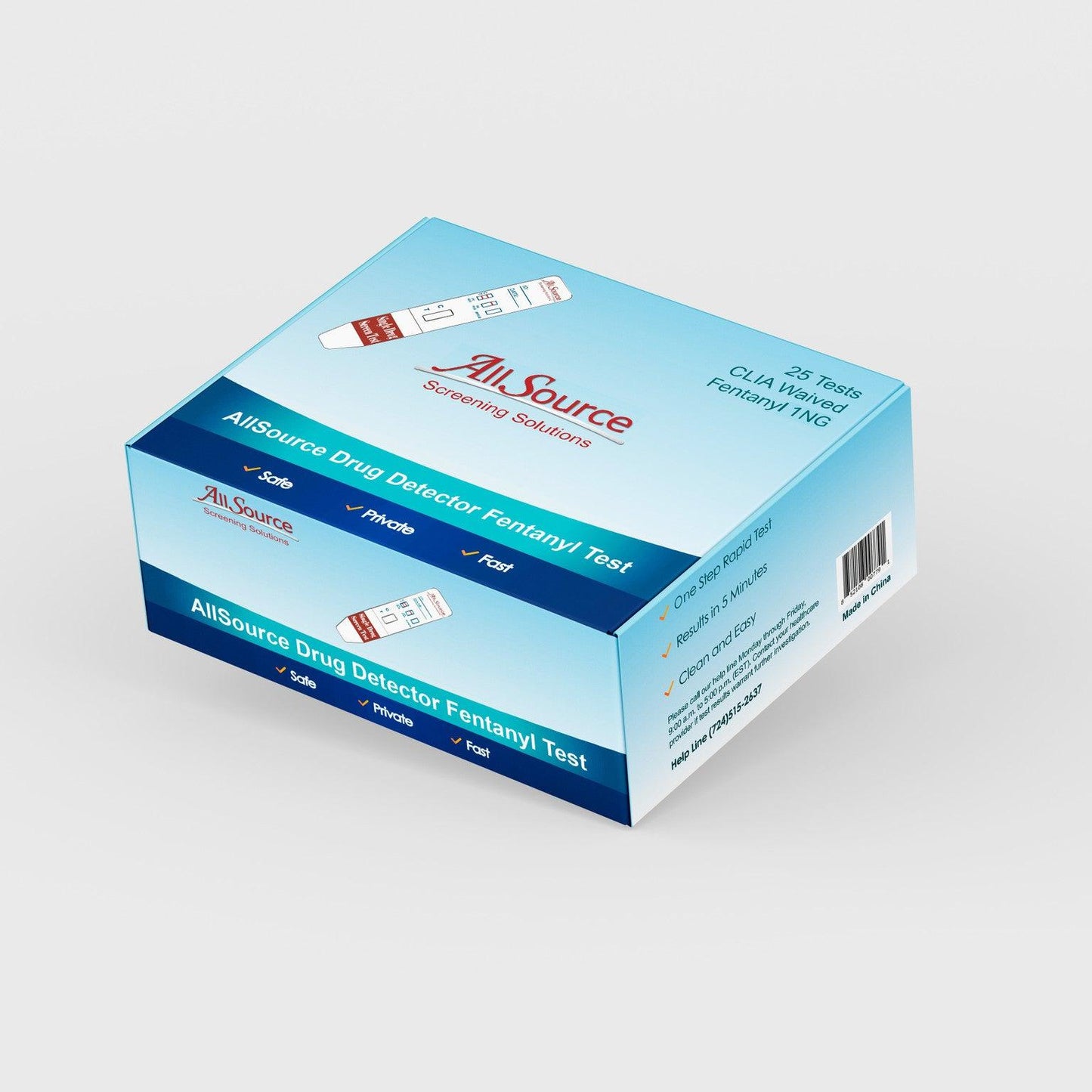 CLIA-Waived Fentanyl Drug Detector Dip Cards (Box of 25)