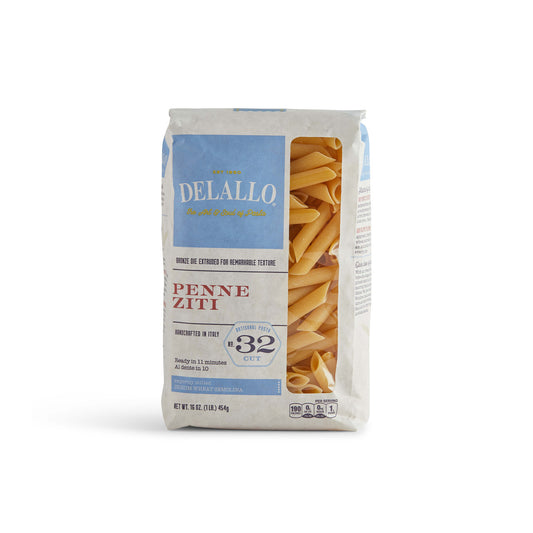 Delallo Penne Ziti Pasta 1lb Bag