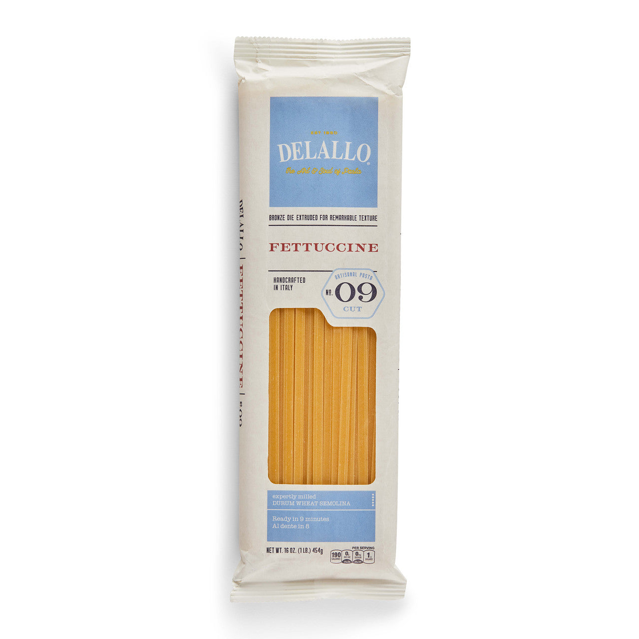 Delallo Fettuccine Pasta 1lb Bag
