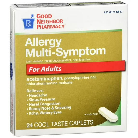 GNP Allergy Multi-Symptom Adult Caplets 24ct