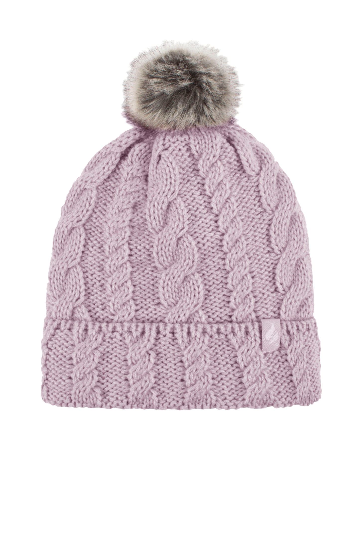 Heat Lockers Thermal Pom Pom Beanie - Dusty Pink