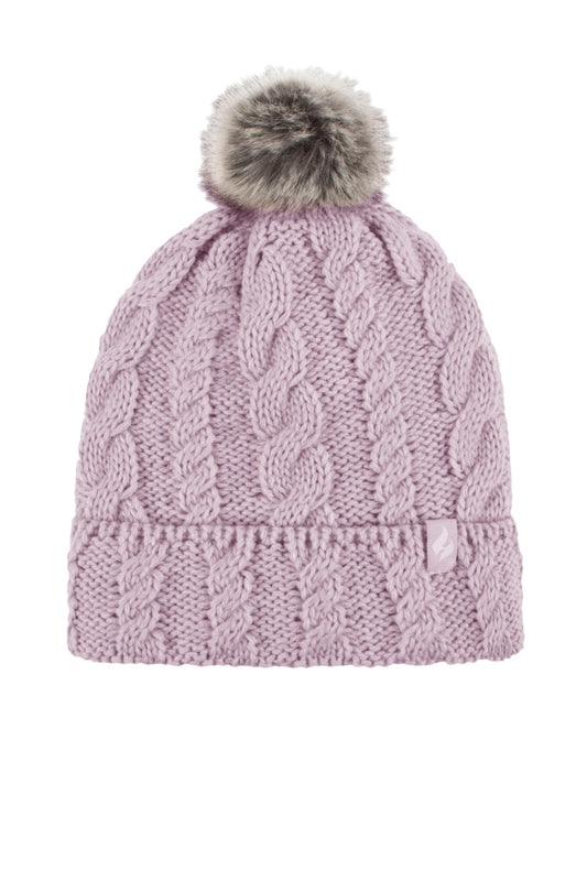 Heat Lockers Thermal Pom Pom Beanie - Dusty Pink