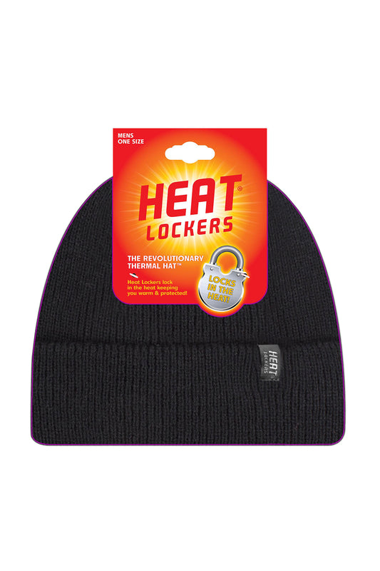 Men's Roll Up Knit Hat - Black