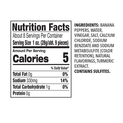 Delallo Mild Banana Pepper Rings 16oz