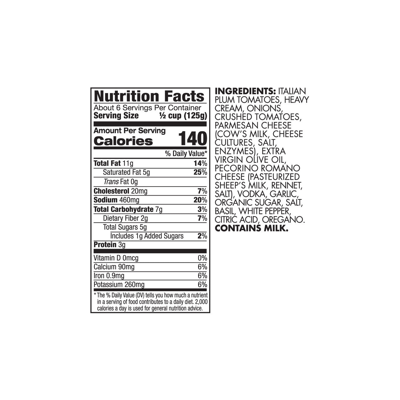 Delallo Pomodoro Fresco Creamy Vodka Sauce 25.25oz