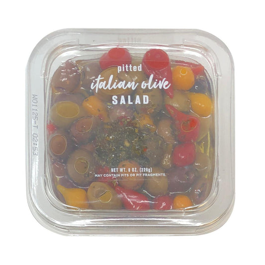 Delallo Hot Pitted Olive Salad 8oz