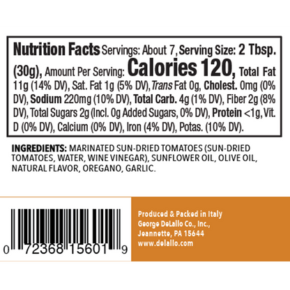 Delallo Sundried Tomato Bruschetta 7.05oz