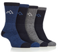 Storm Valley Boot Socks Blue/Grey Sz 7-12 (4-Pack)