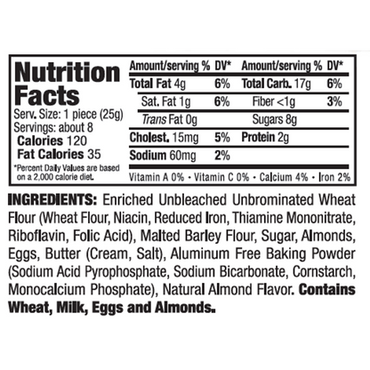 Delallo Almond Biscotti 7oz