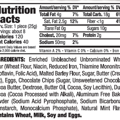 Delallo Chocolate Mint Biscotti 7oz