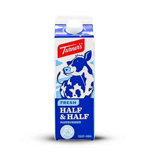 Turner's Half & Half Fresh Paper Quart